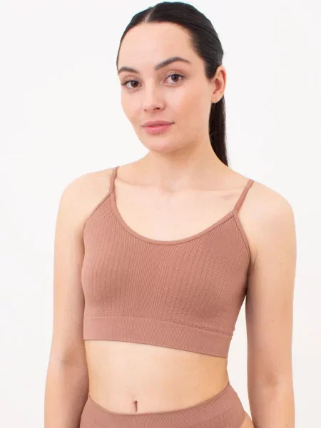 Бюстгальтер Giulia мікрофібра коричневий