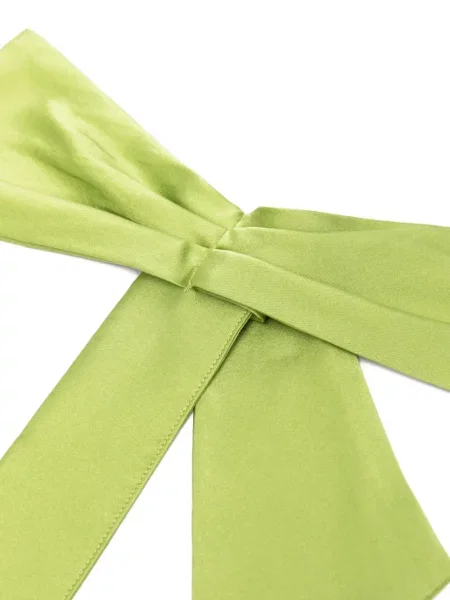 Fular Forte_forte cu funde din satin verde