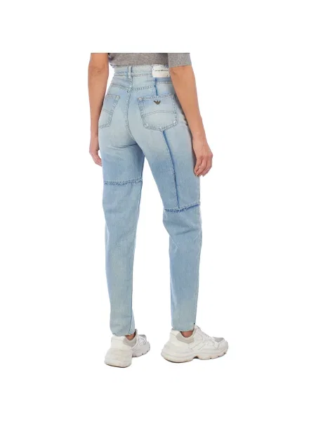 Pantaloni Emporio Armani albastru