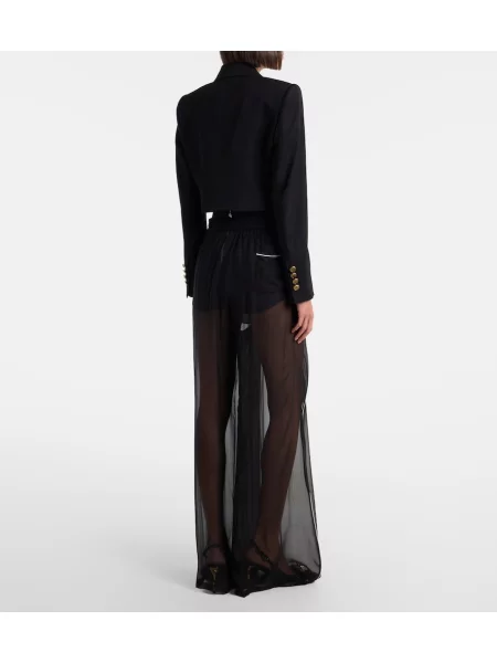 Pantaloni Dolce&gabbana de mătase negru