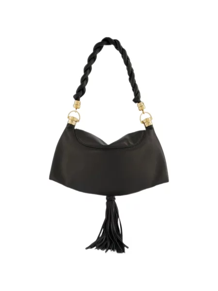 Fular Chloé din piele negru