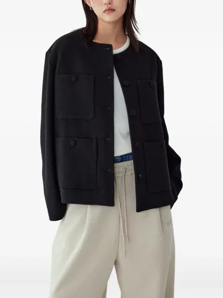 Geacă Studio Tomboy din tweed negru