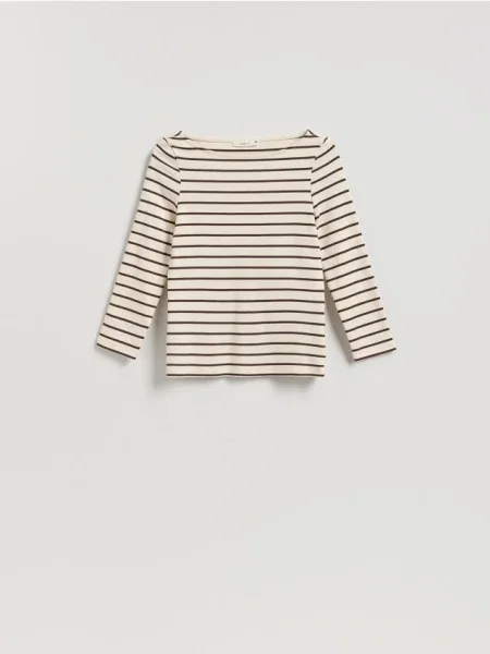 Reserved Tricou cu mânecă lungă din multicolor