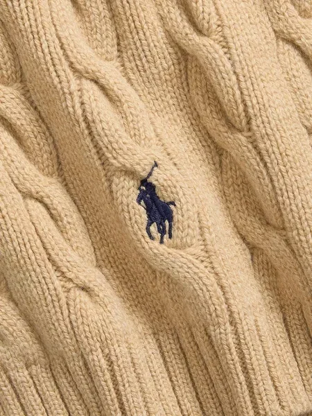 Fular Polo Ralph Lauren de lână maro