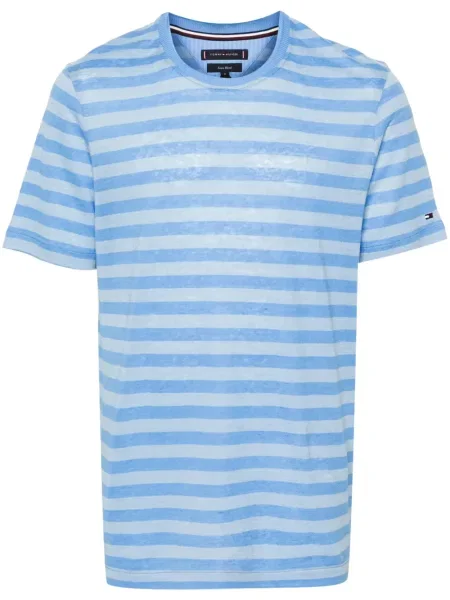 Tricou Tommy Hilfiger cu broderie albastru