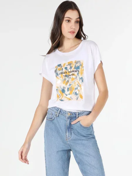 Футболки і поло Colin’s комбінований верх білий