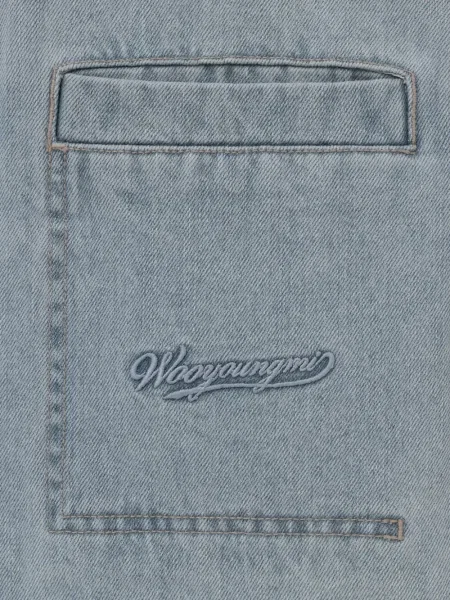 Džínová košile Wooyoungmi modrý