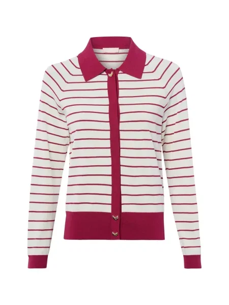 Liu Jo Collection Kardigan Kobiety Sztuczne włókno czerwony|biały w S biały
