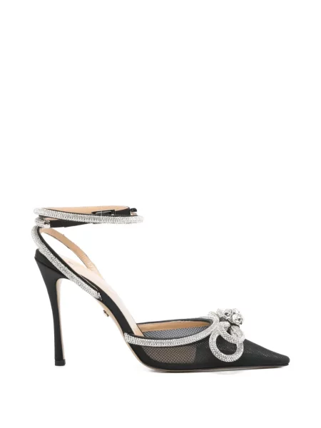 Pantofi cu toc Mach & Mach cu funde negru