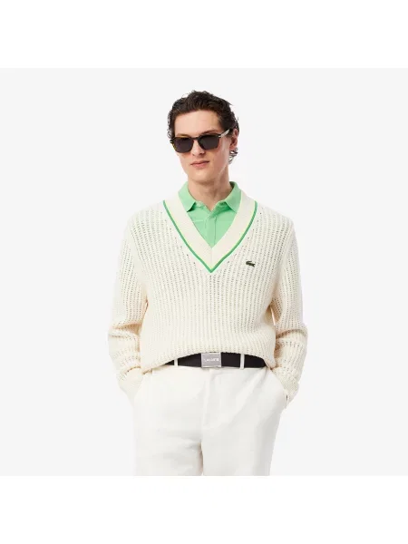 Lacoste Pasek Concept French Made czarny