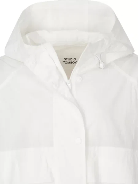 Geacă Studio Tomboy cu glugă alb
