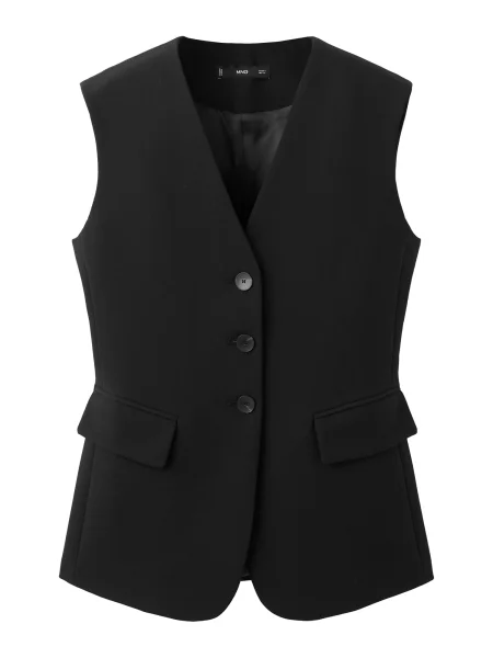 MANGO Vestă de costum Corest' negru