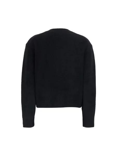 Sweter Loulou De Saison wełniany czarny