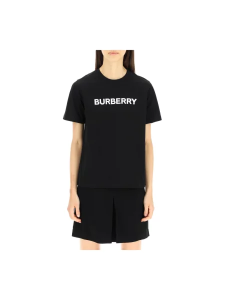 Koszulka Burberry z nadrukiem czarna