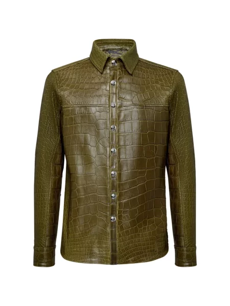 Geanta de piele Billionaire verde