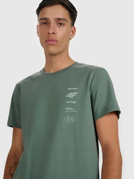 T-SHIRT 4F KOSZULKA APRES SKI zielona
