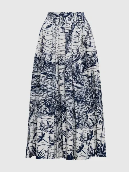 Спідниця-плісе Fantaisie Carnivora Christian Dior біла