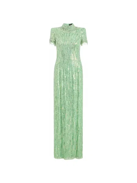Rochie Jenny Packham cu mărgele verde