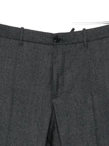 Pantaloni Incotex cu model herringbone gri