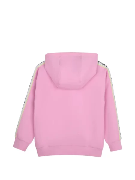 Bluza z kapturem dziecięca Karl Lagerfeld różowa