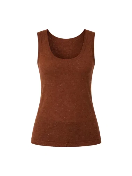 Top Max Mara Studio wełniany brązowy