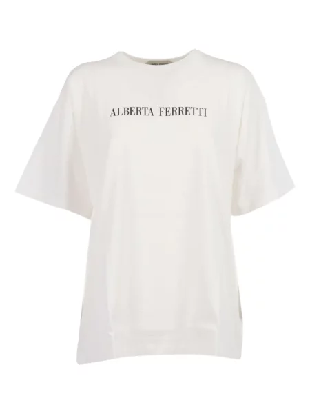 Tricou Alberta Ferretti cu imagine alb