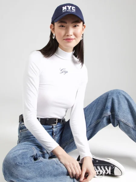 GAP Tricou bleumarin alb