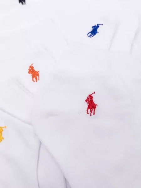 Πλεκτός τρέξιμο κάλτσες Polo Ralph Lauren με κέντημα μαύρο