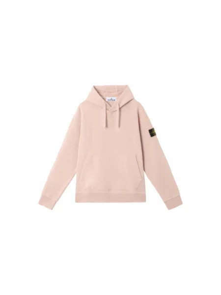 Bluza z kapturem Stone Island z kamieniami różowa