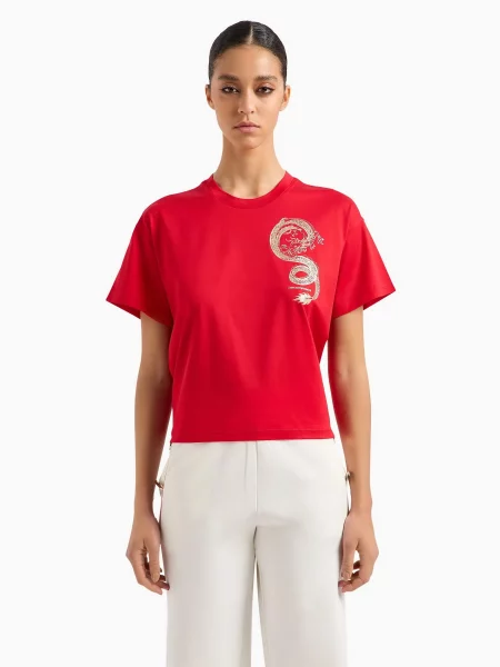 Футболка Emporio Armani красная