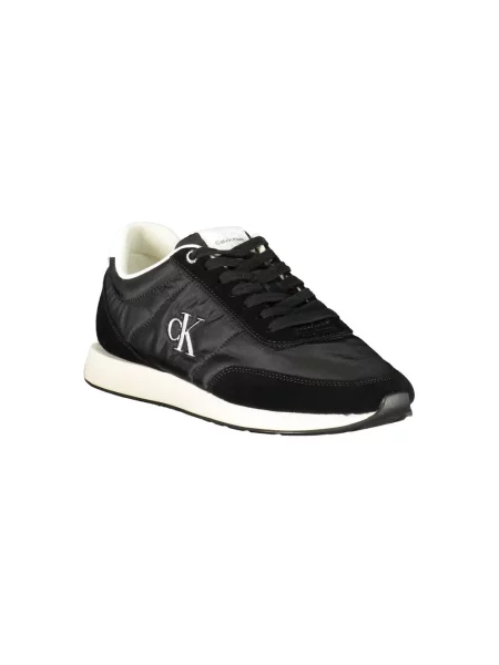 Buty Calvin Klein Retro Runner Essential MIX MAT black/bright white czarne