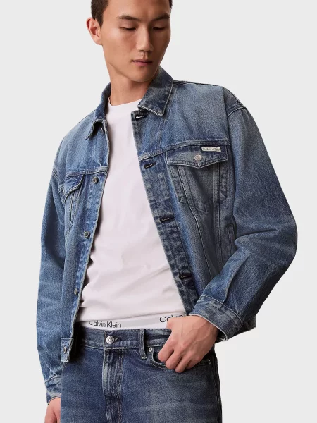 Джинсова куртка Calvin Klein Jeans синя