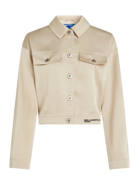 KARL LAGERFELD JEANS Geacă de primăvară-toamnă crem
