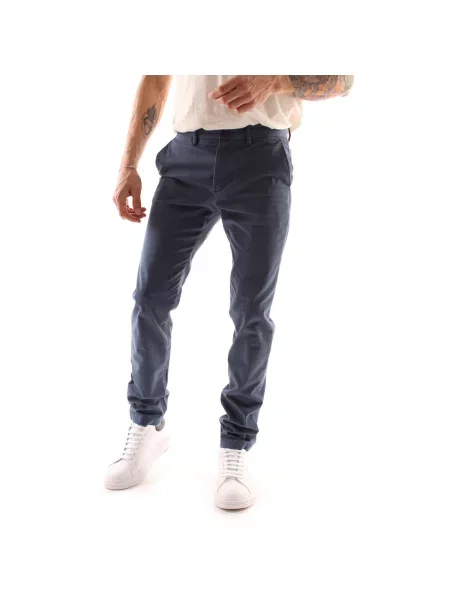 Pantaloni Tommy Hilfiger albastru