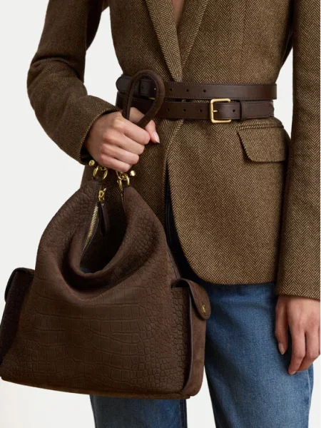 LAUREN RALPH LAUREN Táska Sötétbarna barna