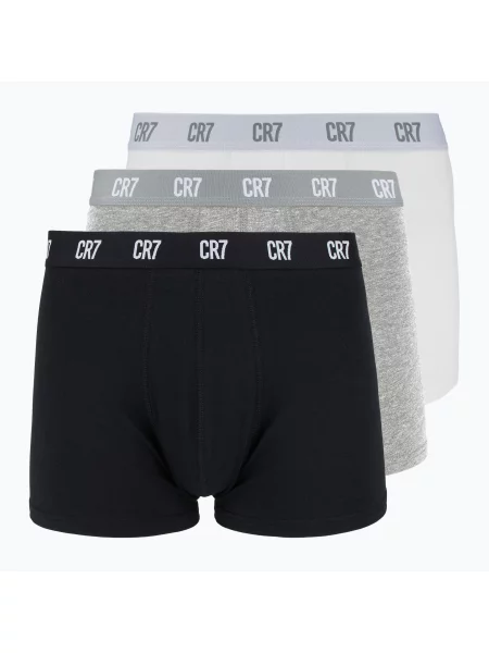 Мъжки боксерки Basic Trunk 3 чифта white/ greymelange/ black бяло