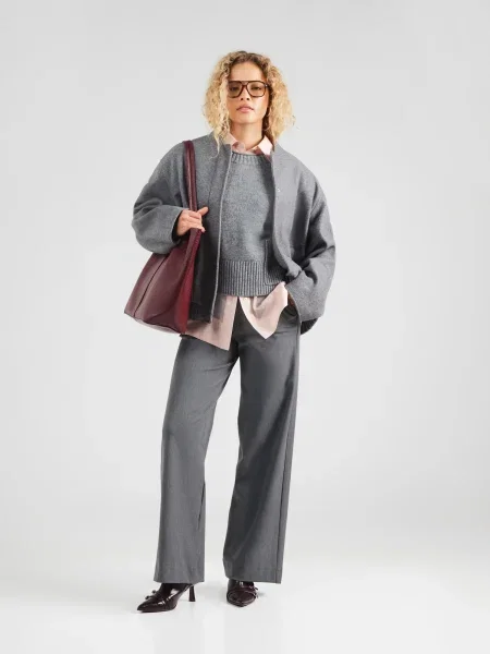 OUI Pulover închis gri