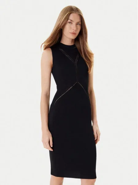 Marciano Guess Pletena obleka črna