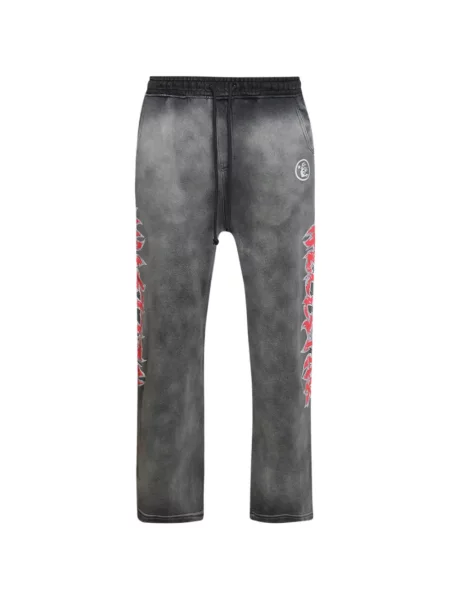 Pantaloni Hellstar cu imagine alergare gri
