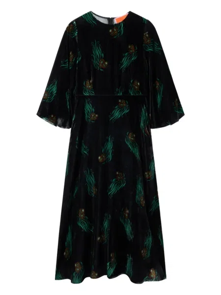 Rochie midi La Doublej până la genunchi de costum negru