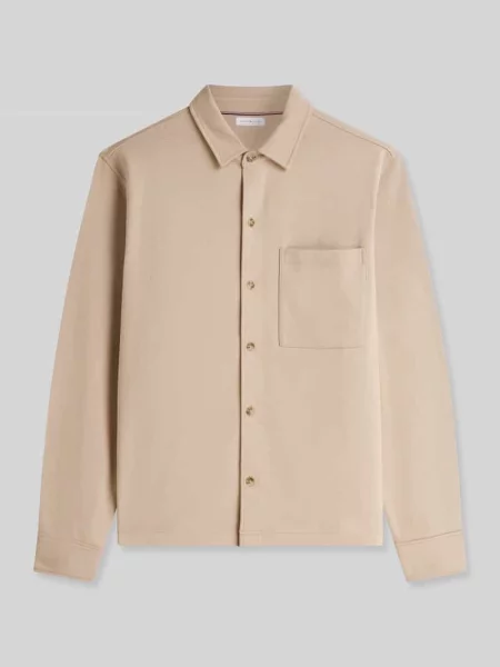 Kurtka koszulowa o kroju regular fit z czystej bawełny Tommy Hilfiger beżowa