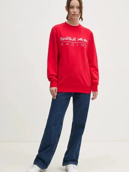 Кофта Red Bull Racing x Pepe Jeans Red Bull Racing x Pepe Jeans з принтом червоний