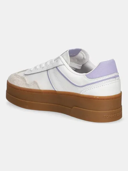 Tenisky Tommy Jeans THE GREENWICH FLATFORM bílá