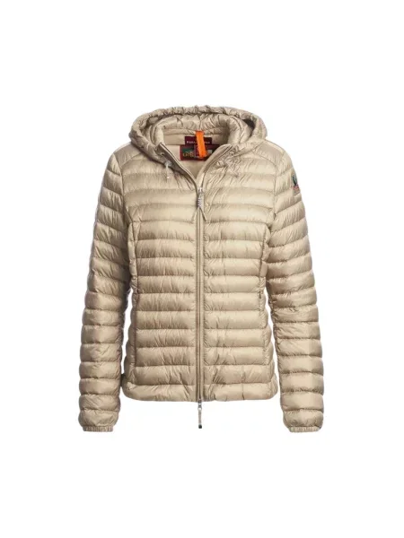 Kurtka puchowa Parajumpers z kapturem beżowa