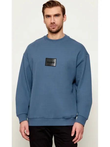 HUGO Hanorac Danotop | Relaxed fit albastru