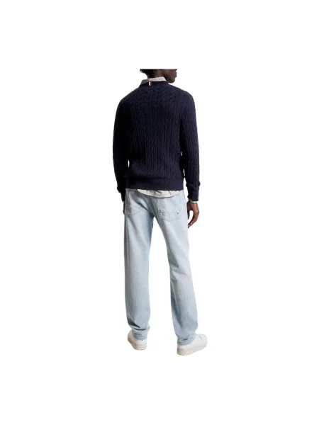 TOMMY HILFIGER Pulover Classics bleumarin albastru