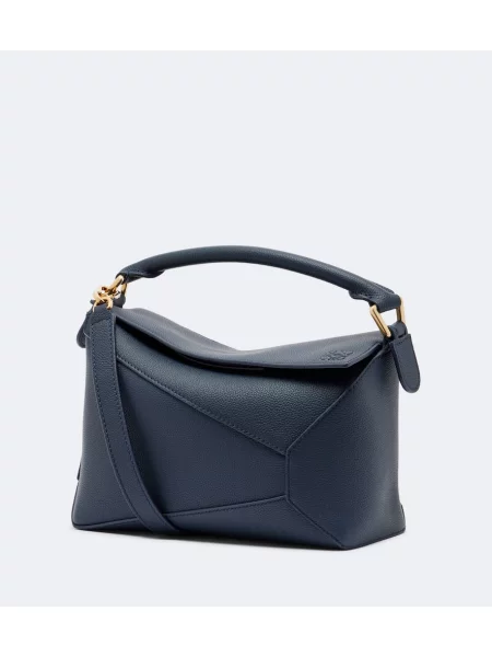 Top Loewe din piele albastru
