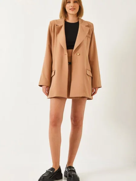 Fustă Bianco Lucci maro