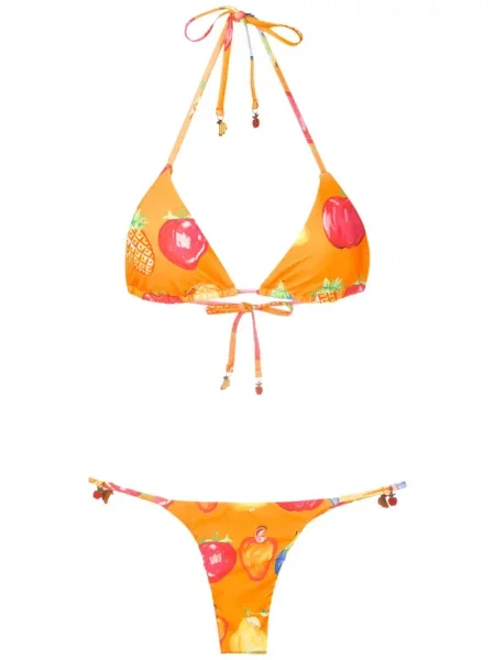 Bikini Amir Slama cu imagine portocaliu