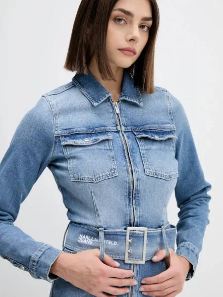 Мини джинсовое платье Karl Lagerfeld Jeans